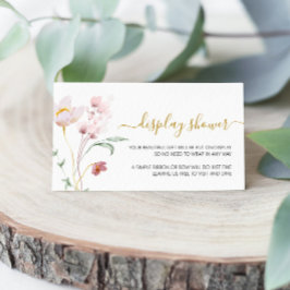 ワイルドフラワー穏やかなディスプレイシャワー エンクロージャーカード