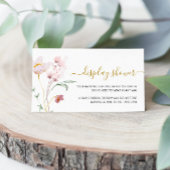 ワイルドフラワー穏やかなディスプレイシャワー エンクロージャーカード