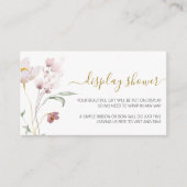 ワイルドフラワー穏やかなディスプレイシャワー エンクロージャーカード (正面)