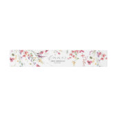 ワイルドフラワー紙ナプキンスバンド 招待状ベリーバンド (フラット)