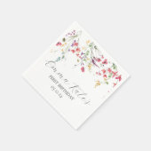 ワイルドフラワー紙ナプキンモダン、ナプキン スタンダードカクテルナプキン (角)