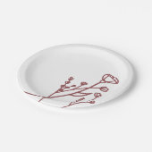 ワイルドフラワー紙プレートダスティバラ ペーパープレート (アングル)