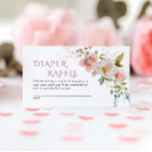 ワイルドフラワー素朴おむつラッフルエンクロージャカード エンクロージャーカード