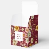 ワイルドフラワー素朴のバーガンの赤ちゃんシャワー フェイバーボックス (オープン)