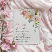 ワイルドフラワー素朴のブライダルシャワーへの招待 招待状