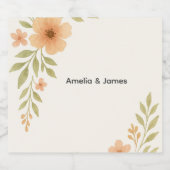 ワイルドフラワー素朴の酒のボトルラベル リキュールボトルラベル (シングルラベル)