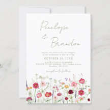 ワイルドフラワー素朴カントリーガーデンQRコード結婚ズ