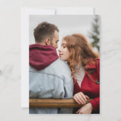 ワイルドフラワー素朴カントリーフローラ庭園の結婚式 セーブザデート (裏面)