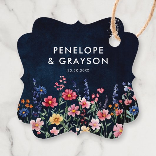 ワイルドフラワー素朴カントリーボホフローラありがとうございました フェイバータグ (裏面)