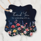 ワイルドフラワー素朴カントリーボホフローラありがとうございました フェイバータグ (正面)