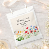 ワイルドフラワー素朴ガーデン春ウォーターカラー結婚ズ フェイバーバッグ (クリップ留めされた状態)