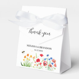 ワイルドフラワー素朴ガーデン春ウォーターカラー結婚ズ フェイバーボックス