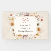 ワイルドフラワー素朴ガーデン赤ちゃんシャワーバナー 横断幕 (横)