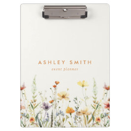 ワイルドフラワー素朴クリップボード クリップボード