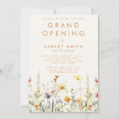 ワイルドフラワー素朴グランドオープン 招待状 (正面)