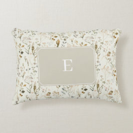 ワイルドフラワー素朴コテージコア アクセントクッション