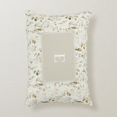 ワイルドフラワー素朴コテージコア アクセントクッション (正面(垂直))