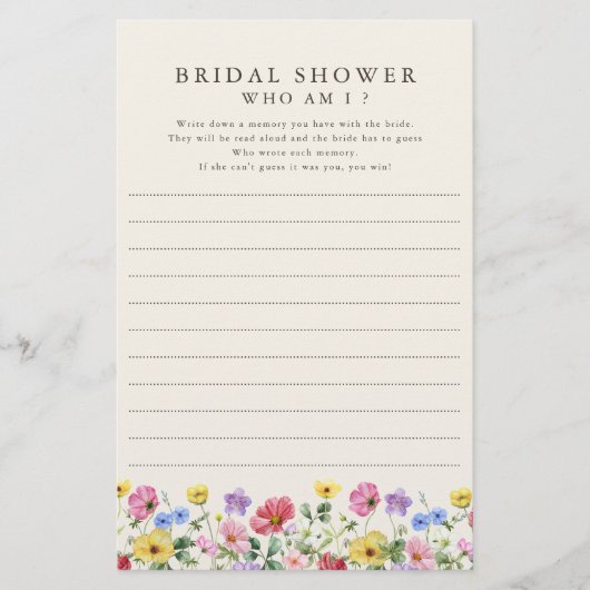 ワイルドフラワー素朴シックなフローラ私のゲーム (正面)