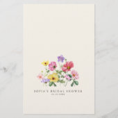 ワイルドフラワー素朴シックなフローラ私のゲーム (裏面)