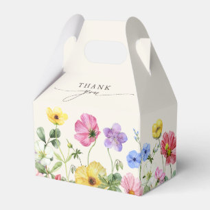 ワイルドフラワー素朴シックフローラボホカントリーウェディング フェイバーボックス