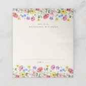 ワイルドフラワー素朴シックフローラボホカントリーウェディング プレイスカード (外部開封)