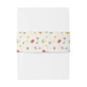 ワイルドフラワー素朴シックフローラボホカントリーウェディング 招待状ベリーバンド (裏面例)