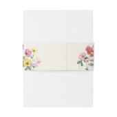 ワイルドフラワー素朴シックフローラボホカントリーウェディング 招待状ベリーバンド (裏面例)