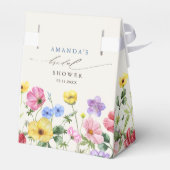 ワイルドフラワー素朴シックフローラボホブライダルシャワー フェイバーボックス (裏面サイド)