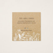 ワイルドフラワー素朴ズイヤリングディスプレイカード (裏面)