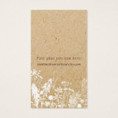 ワイルドフラワー素朴ズイヤリングディスプレイカード (裏面)