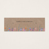 ワイルドフラワー素朴ズイヤリングフープスタッドミニカード (正面)