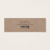 ワイルドフラワー素朴ズイヤリングフープスタッドミニカード (裏面)