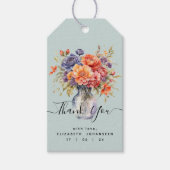 ワイルドフラワー素朴ズカラフルメイソンJARありがとうごきげんよう ギフトタグ (正面)