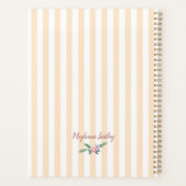 ワイルドフラワー素朴ズリースモノグラム プランナー手帳 (裏面)