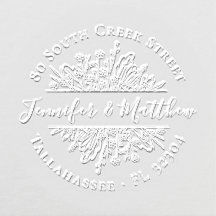 ワイルドフラワー素朴ズヴィンテージウェディング差出人住所