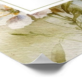 ワイルドフラワー素朴ズ《キリスト教》洗礼式や命名式A2サイズウェルカム ポスター (角)