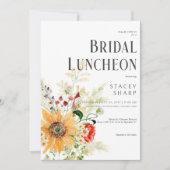 ワイルドフラワー素朴ズ&サンフラワーズブライダルランチョン 招待状 (正面)