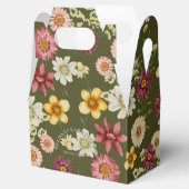 ワイルドフラワー素朴セージ緑の赤ちゃんシャワー フェイバーボックス (オープン)