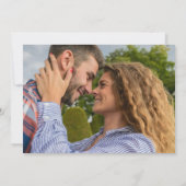 ワイルドフラワー素朴バーンウッドカントリーフォトズ結婚ーズ セーブザデート (裏面)