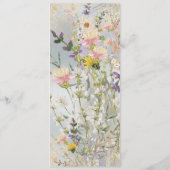 ワイルドフラワー素朴パステル庭園の結婚式 メニュー (裏面)