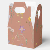 ワイルドフラワー素朴ピンクの赤ちゃんシャワー フェイバーボックス (オープン)