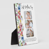 ワイルドフラワー素朴ファースト・マザー・デイ3写真 フォトプラーク (側面)