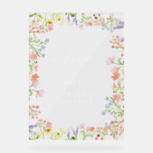 ワイルドフラワー素朴フレームブライダルシャワーへようこそ アクリルサイン (正面)