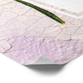 ワイルドフラワー素朴ブライダルティーウェルカム ポスター (角)