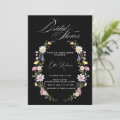 ワイルドフラワー素朴ブライダルバッシュ 招待状 (スタンド正面)
