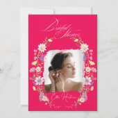 ワイルドフラワー素朴ブライダルバッシュ 招待状 (裏面)