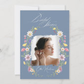 ワイルドフラワー素朴ブライダルバッシュ 招待状 (裏面)