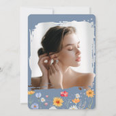 ワイルドフラワー素朴ブライダルバッシュ 招待状 (裏面)