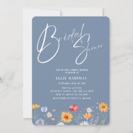 ワイルドフラワー素朴ブライダルバッシュ 招待状