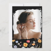 ワイルドフラワー素朴ブライダルバッシュ 招待状 (裏面)